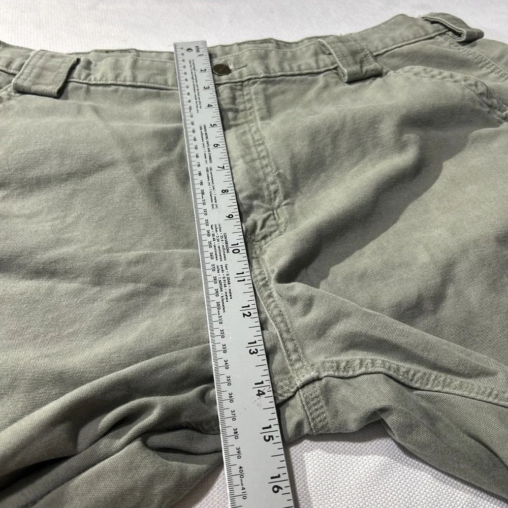 Carhartt Shorts Mens Sz 40 Green Cargo Relaxed Fit Canvas Workwear Outdoor